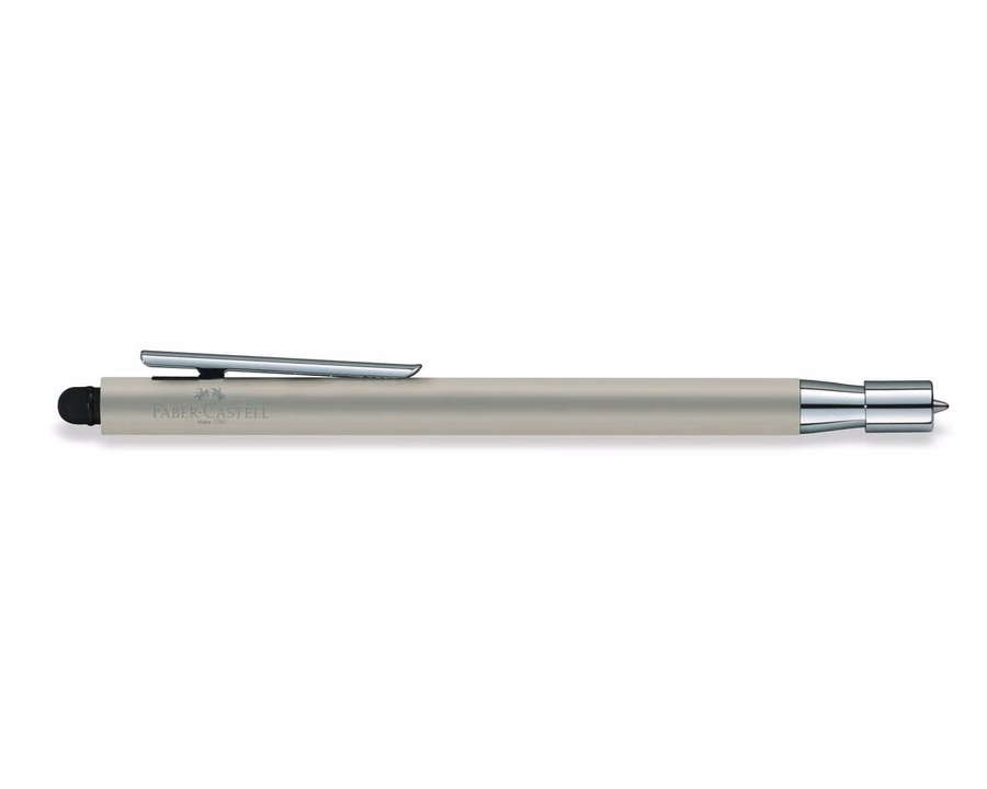 Neo Slim Stainless Steel Ballpoint Pen With Stylus