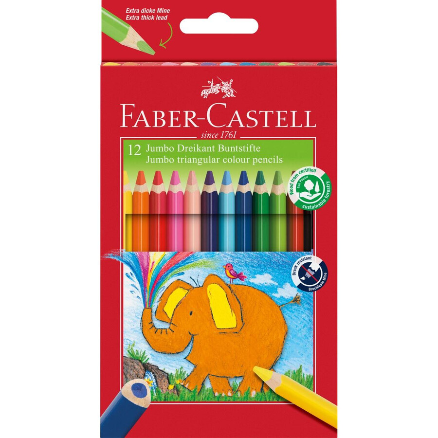 jumbotriangular colour pencils