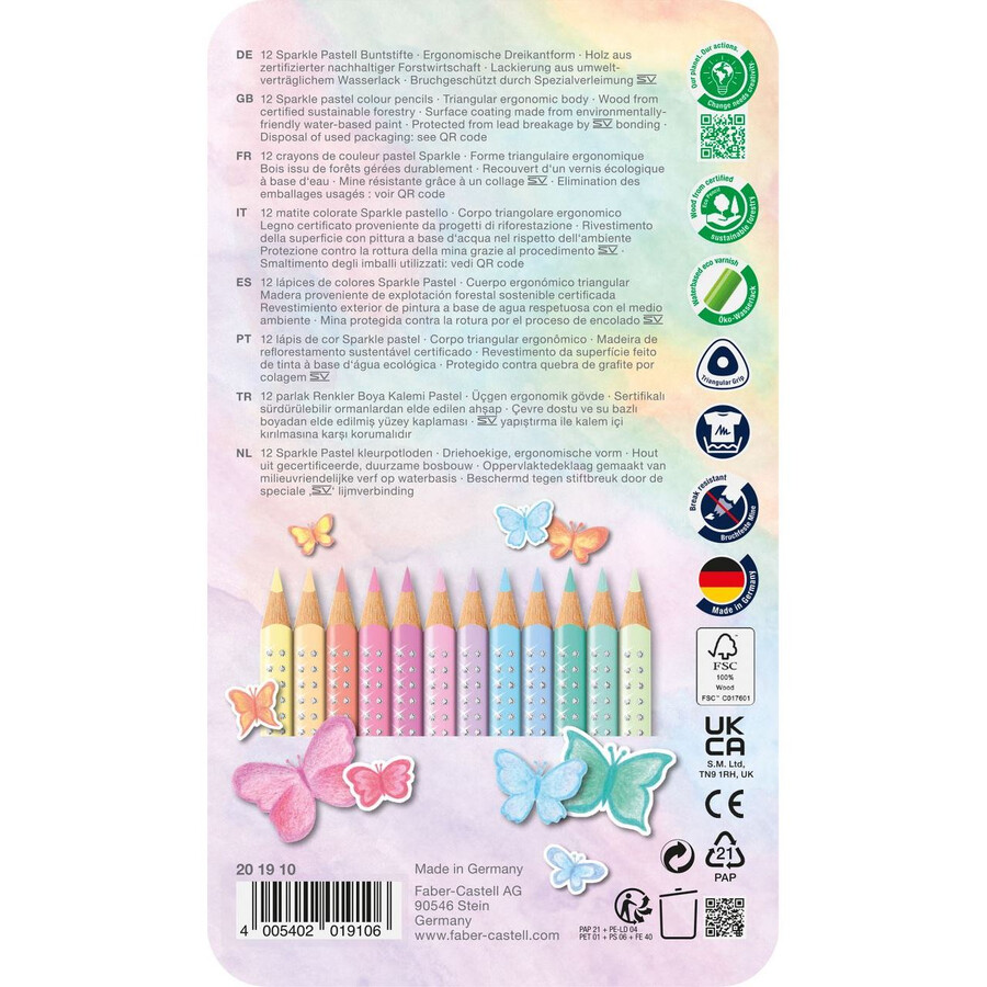 sparkle colour pencil