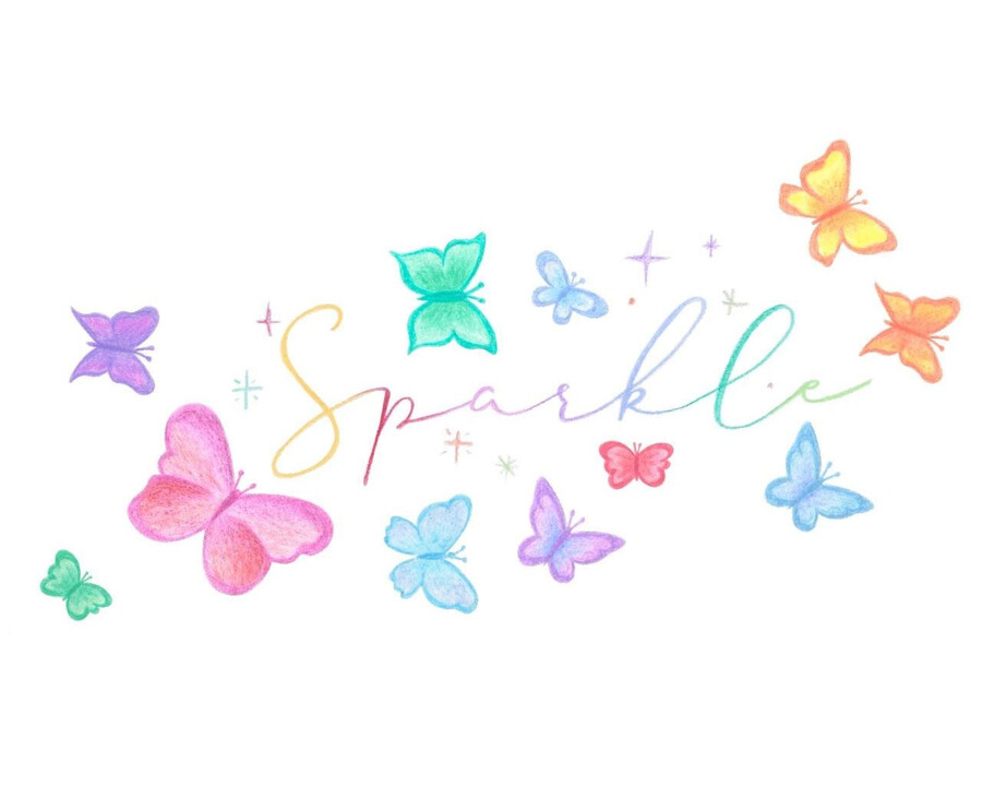 sparkle colour pencil