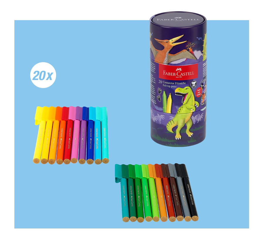 connector felt-tip pen dinosaur