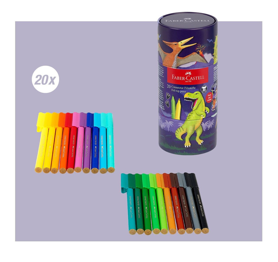 connector felt-tip pen dinosaur