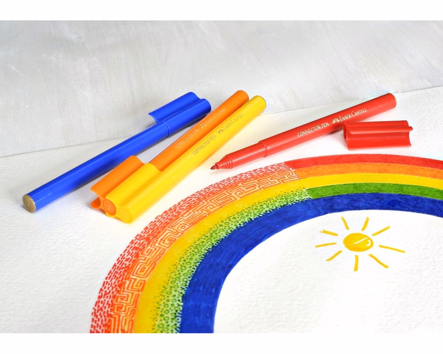 Connector Felt Tip Pen Set Carrying Case