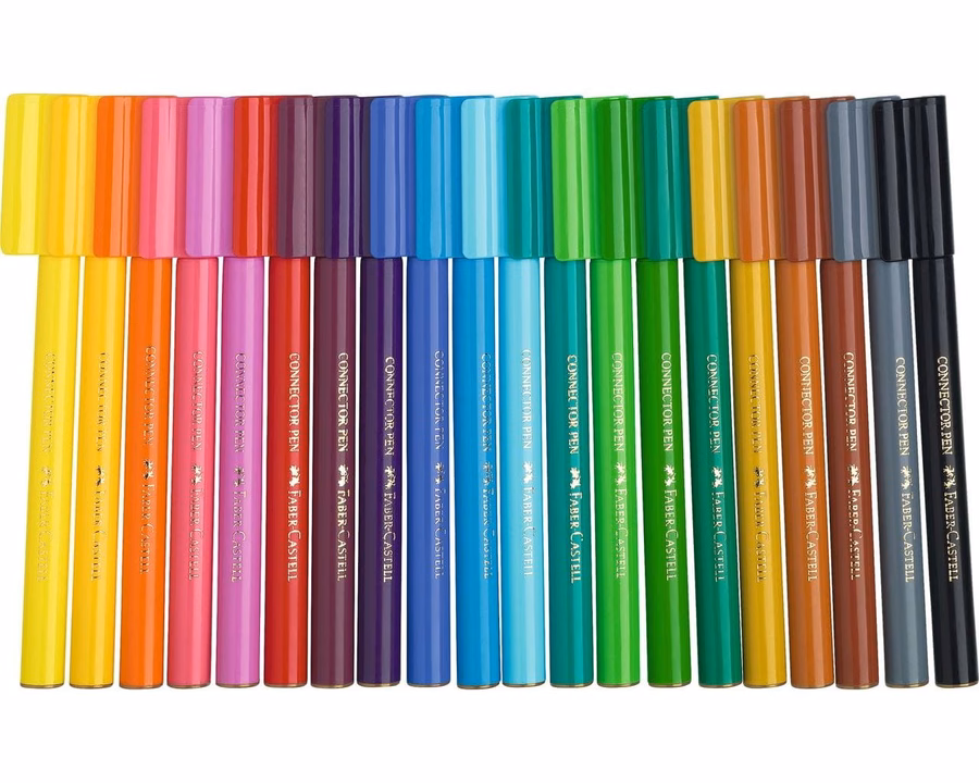 Connector Felt Tip Pen Set Carrying Case
