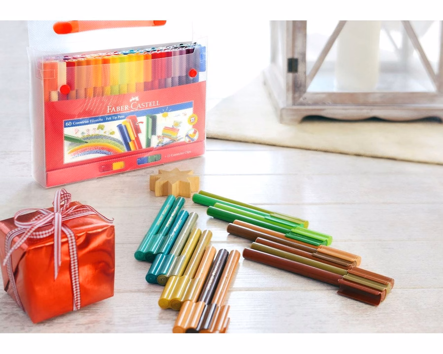 Connector Felt Tip Pen Set Carrying Case