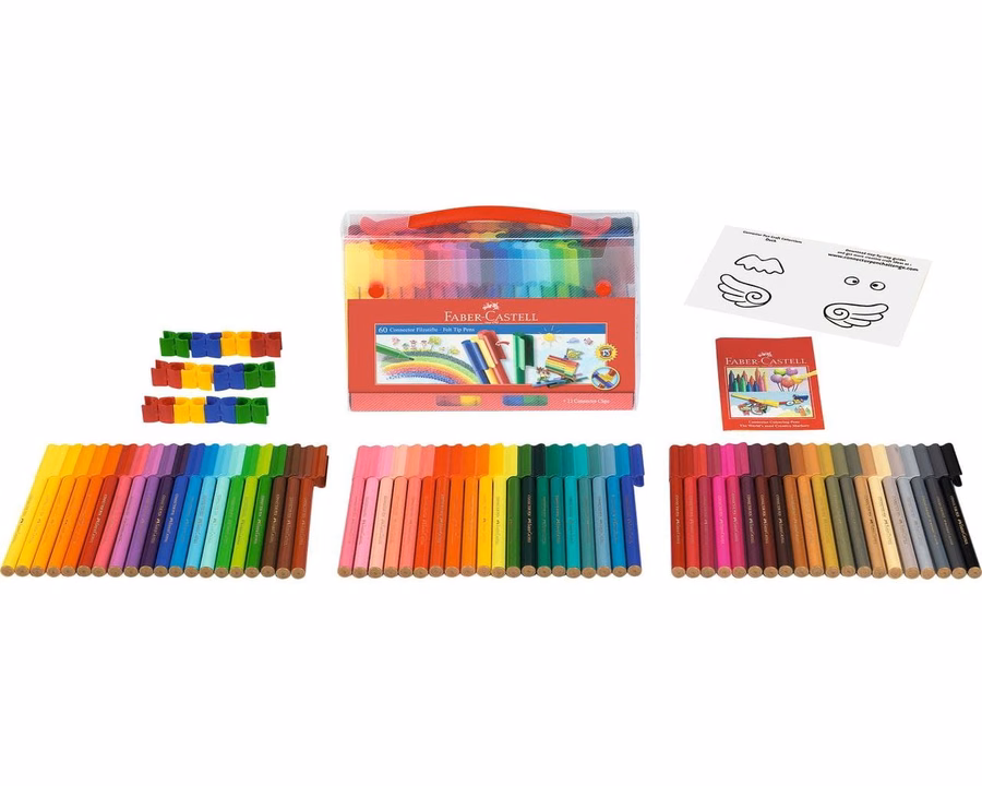 Connector Felt Tip Pen Set Carrying Case