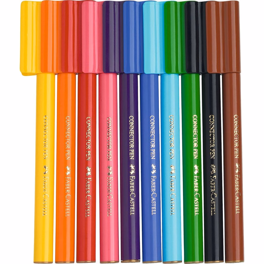 Connector Felt Tip Pen Set Carrying Case