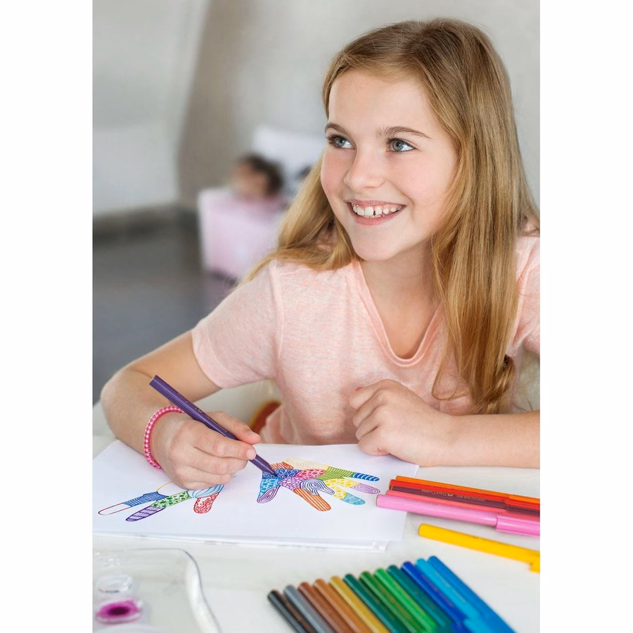 Connector Felt Tip Pen Set Carrying Case