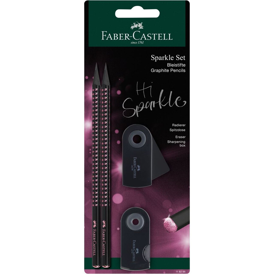 sparkle midnight pencil set