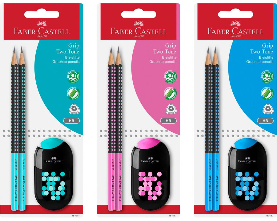 grip 2001 two tonegraphite pencil set
