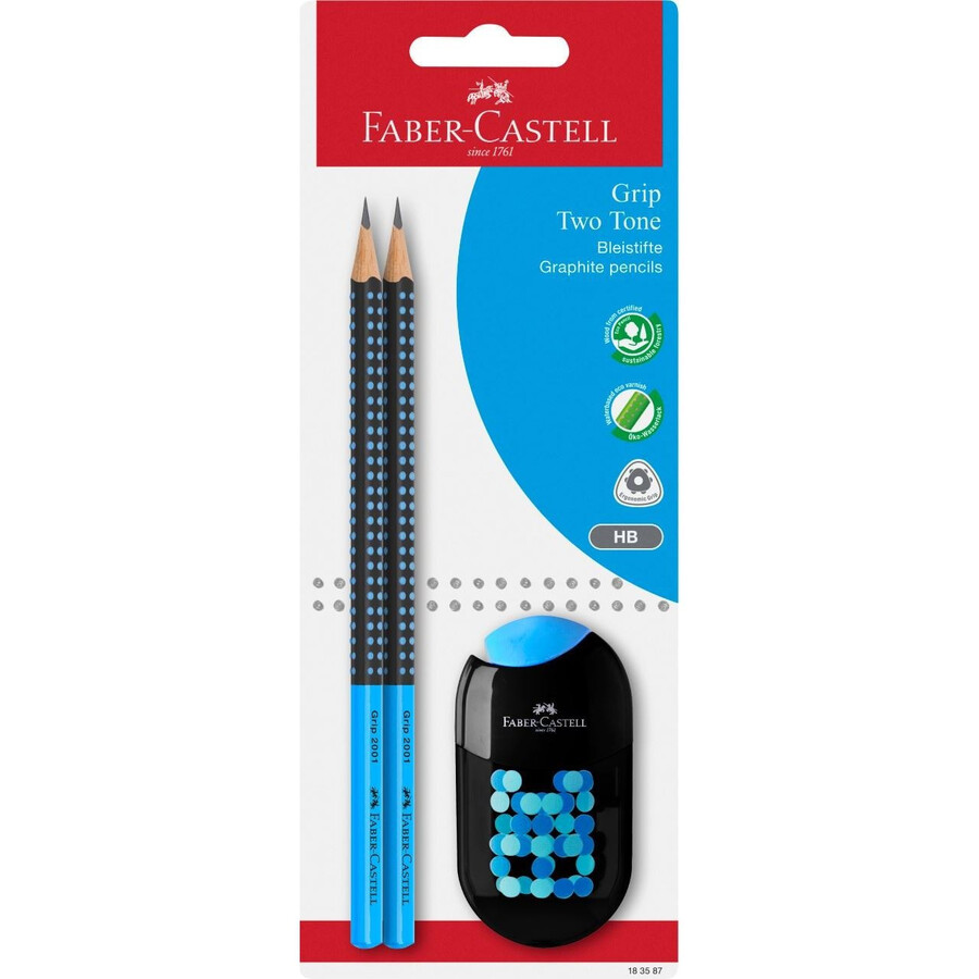 grip 2001 two tonegraphite pencil set