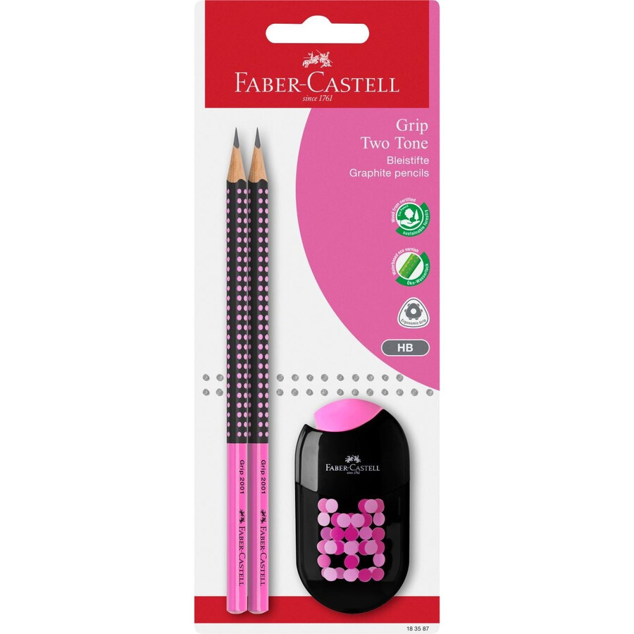 grip 2001 two tonegraphite pencil set