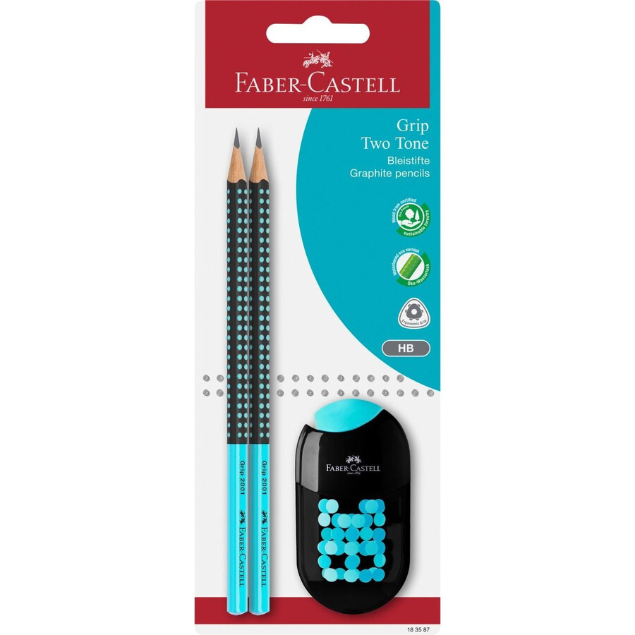 grip 2001 two tonegraphite pencil set